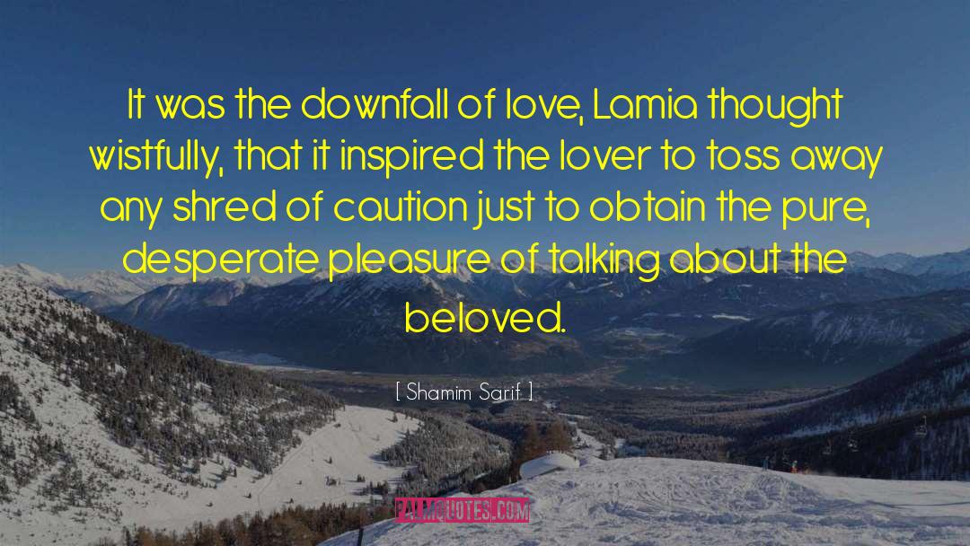 The Lover quotes by Shamim Sarif
