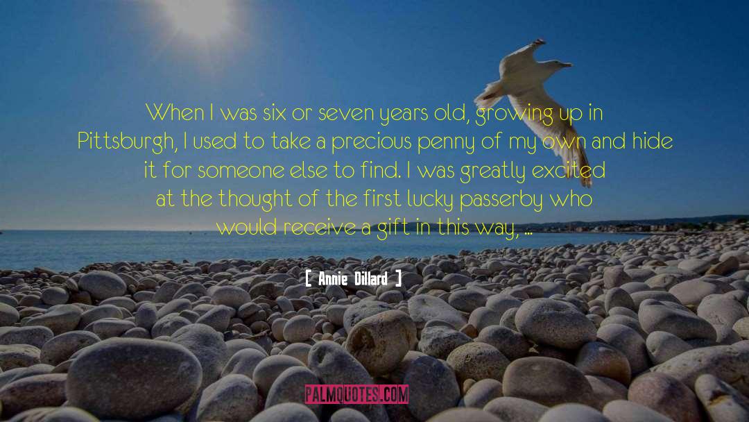 The Lucky Place quotes by Annie Dillard