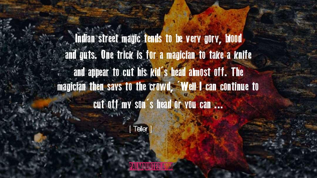 The Magician King quotes by Teller