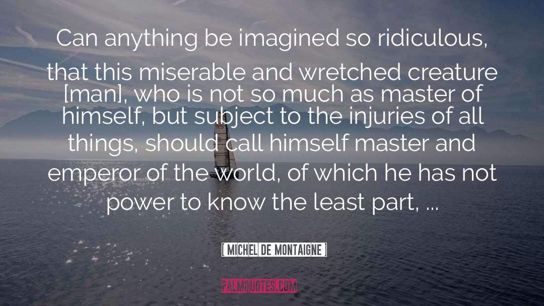 The Master Magician quotes by Michel De Montaigne