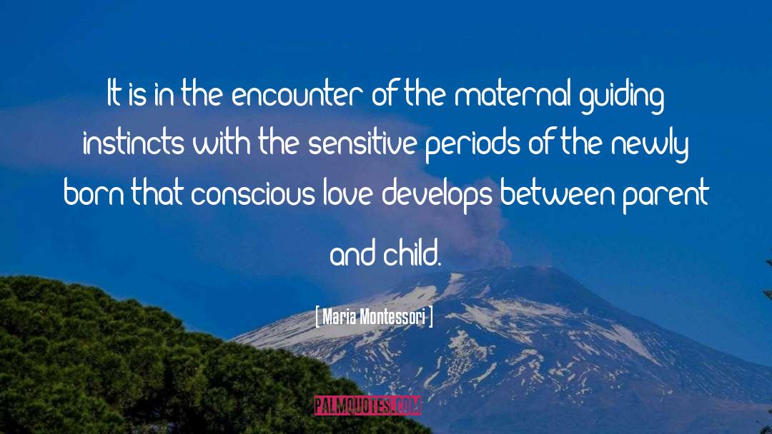 The Maternal quotes by Maria Montessori