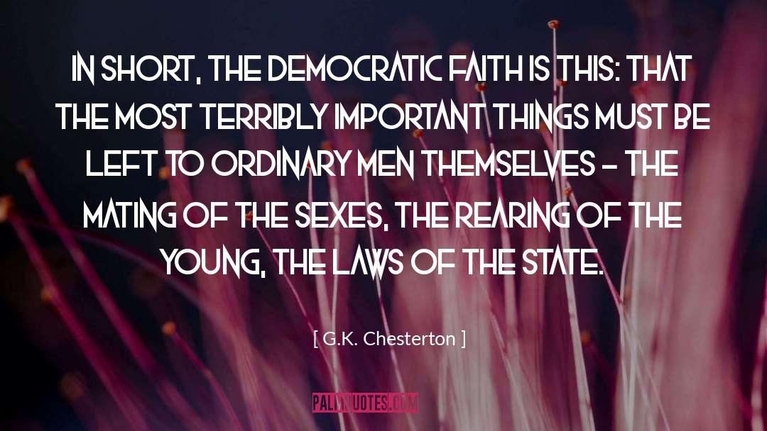 The Mating quotes by G.K. Chesterton