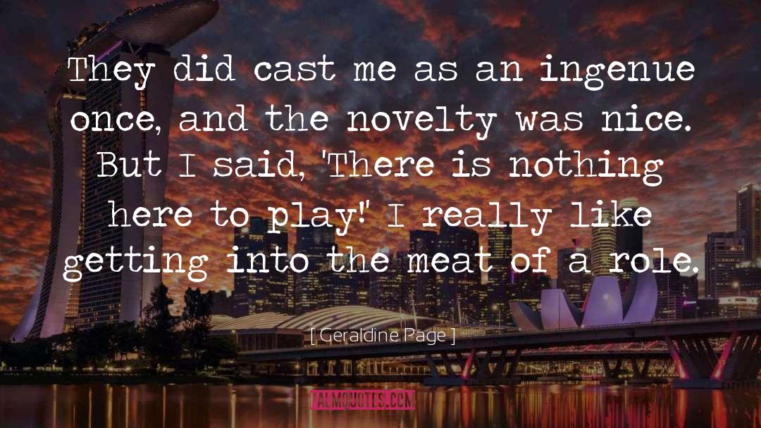 The Meat Dog quotes by Geraldine Page