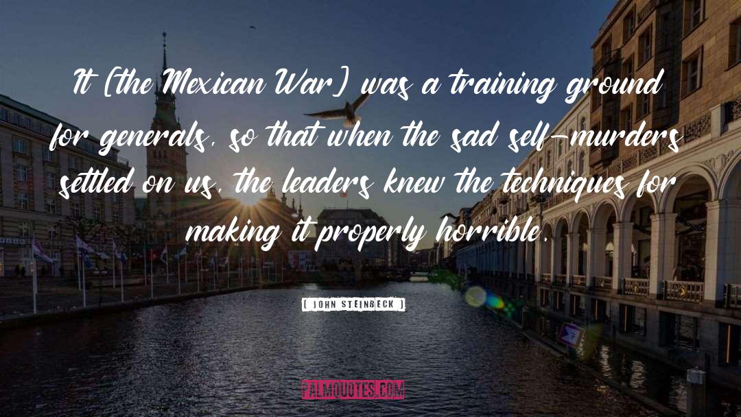 The Mexican War quotes by John Steinbeck
