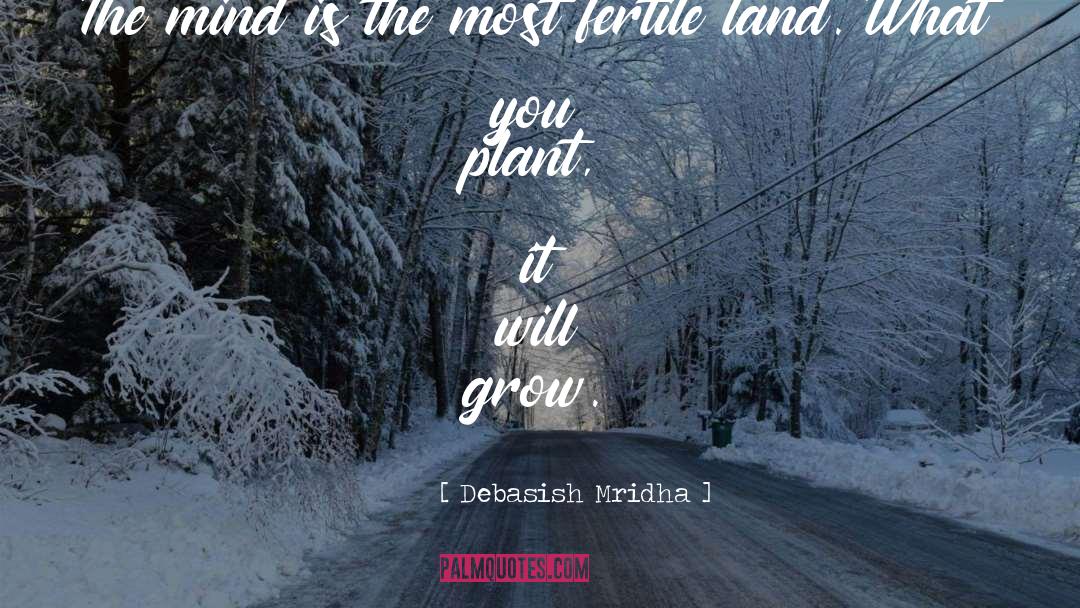 The Mind Is The Most Fertile quotes by Debasish Mridha