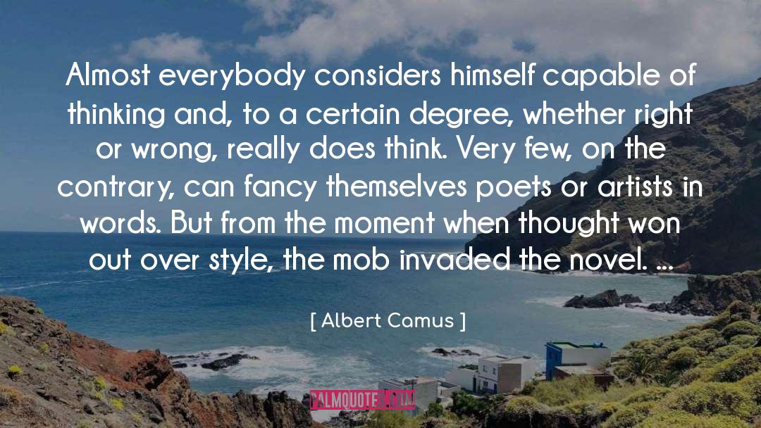 The Mob quotes by Albert Camus