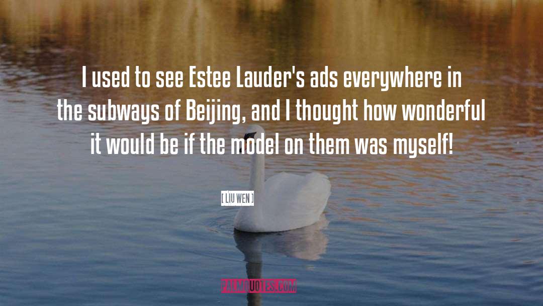 The Model quotes by Liu Wen