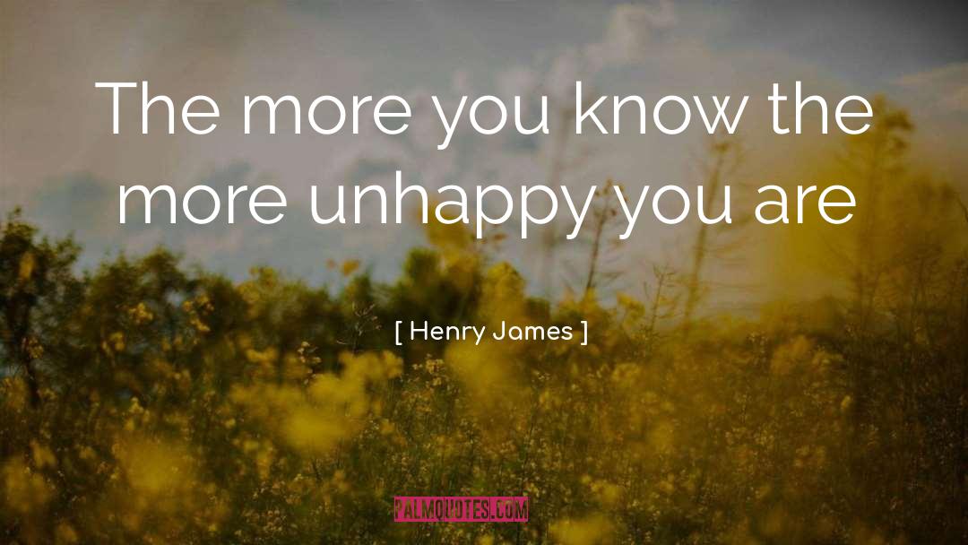 The More You Know quotes by Henry James