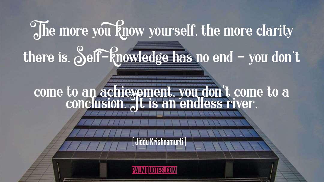 The More You Know quotes by Jiddu Krishnamurti