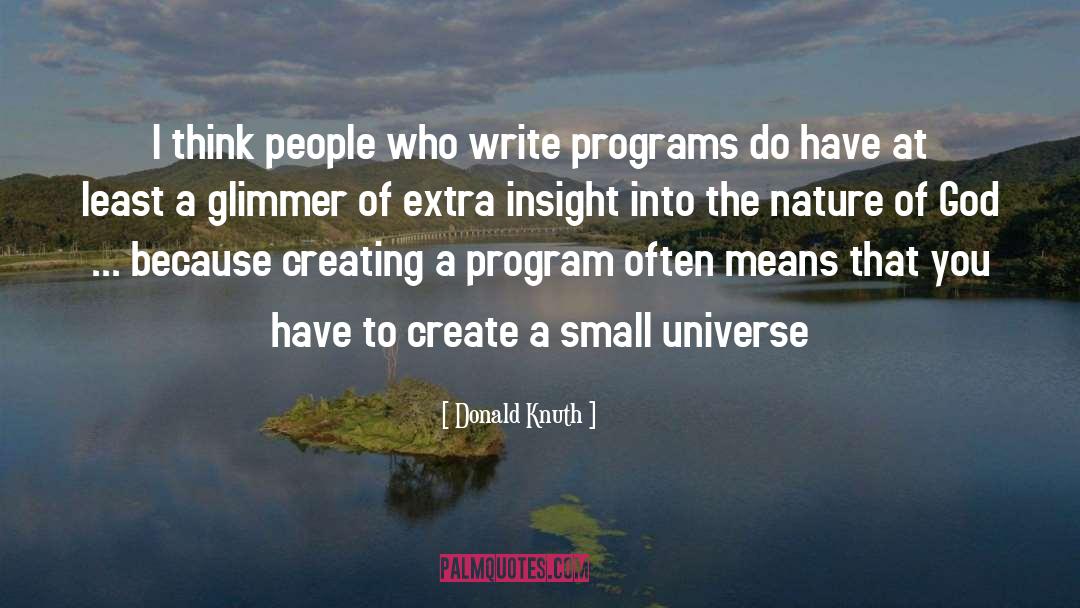 The Nature Of God quotes by Donald Knuth