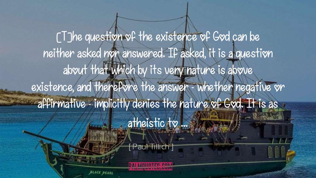 The Nature Of God quotes by Paul Tillich