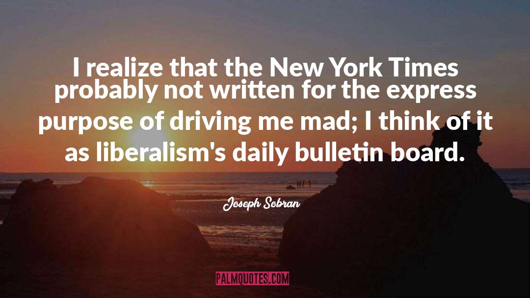 The New York Times quotes by Joseph Sobran