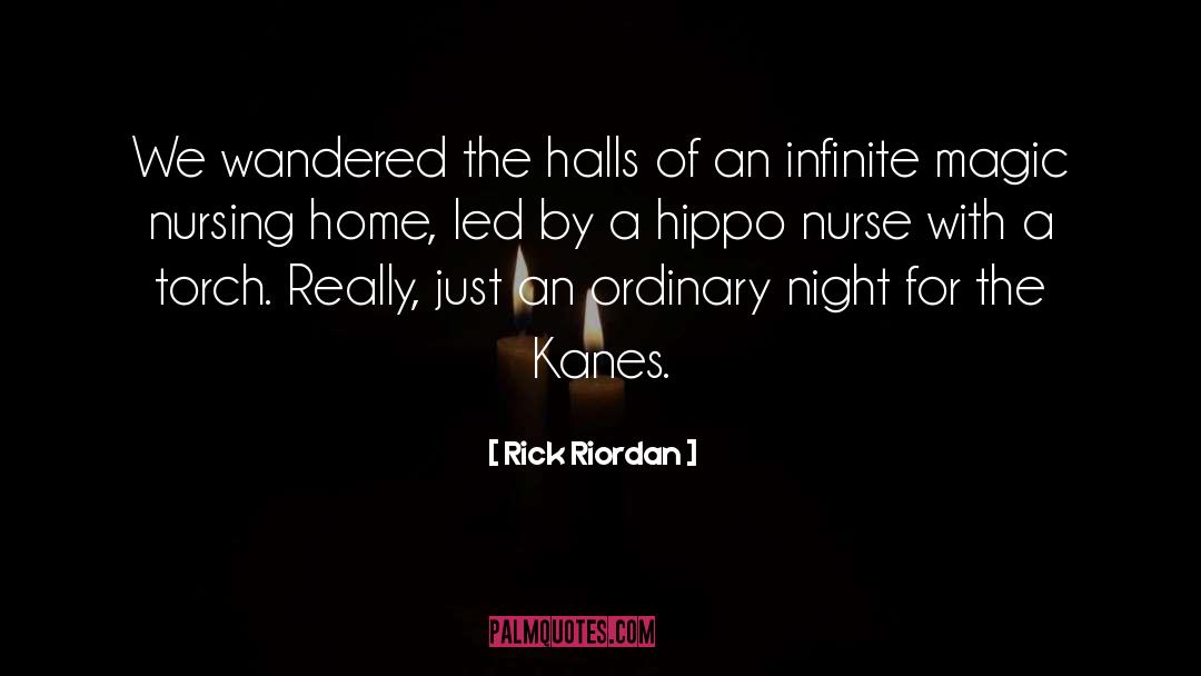 The Night Nurse Essays quotes by Rick Riordan