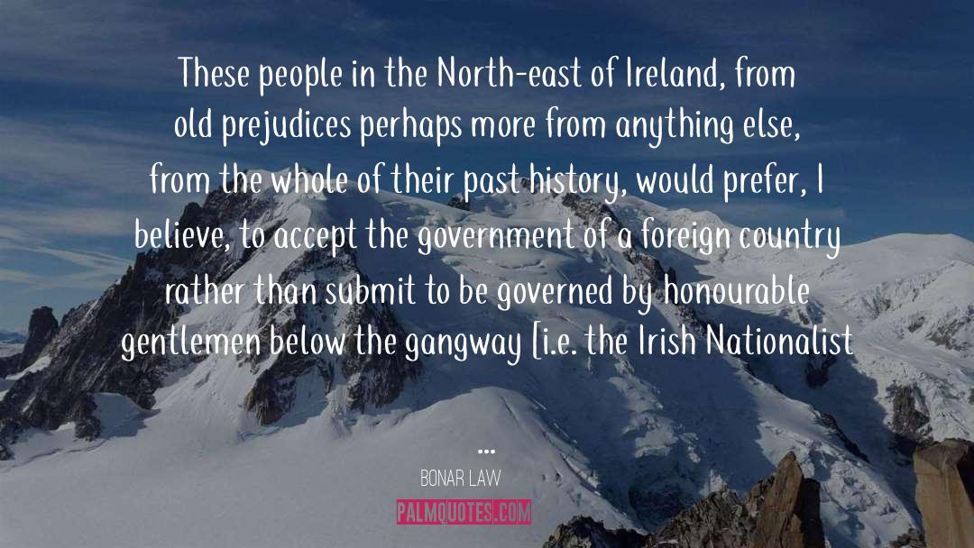 The North quotes by Bonar Law
