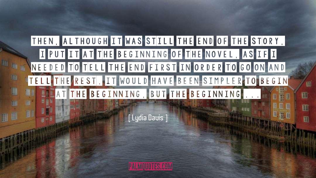 The Novel quotes by Lydia Davis