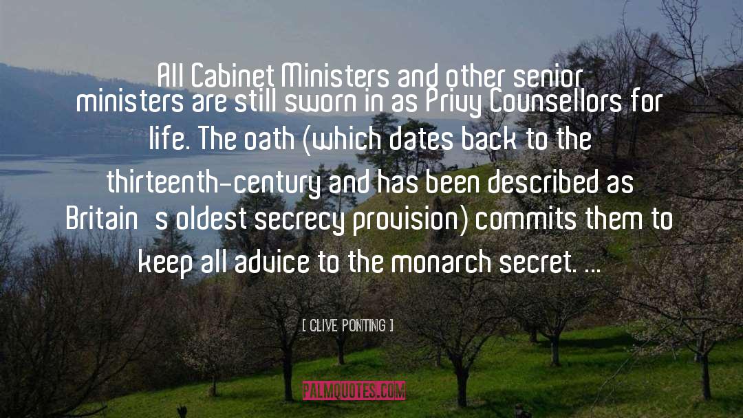 The Oath quotes by Clive Ponting