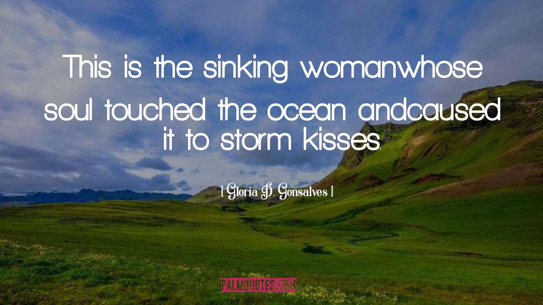 The Ocean quotes by Gloria D. Gonsalves
