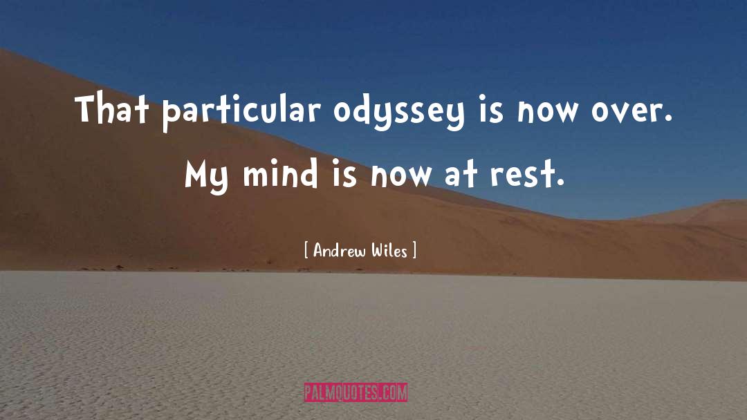 The Odyssey quotes by Andrew Wiles