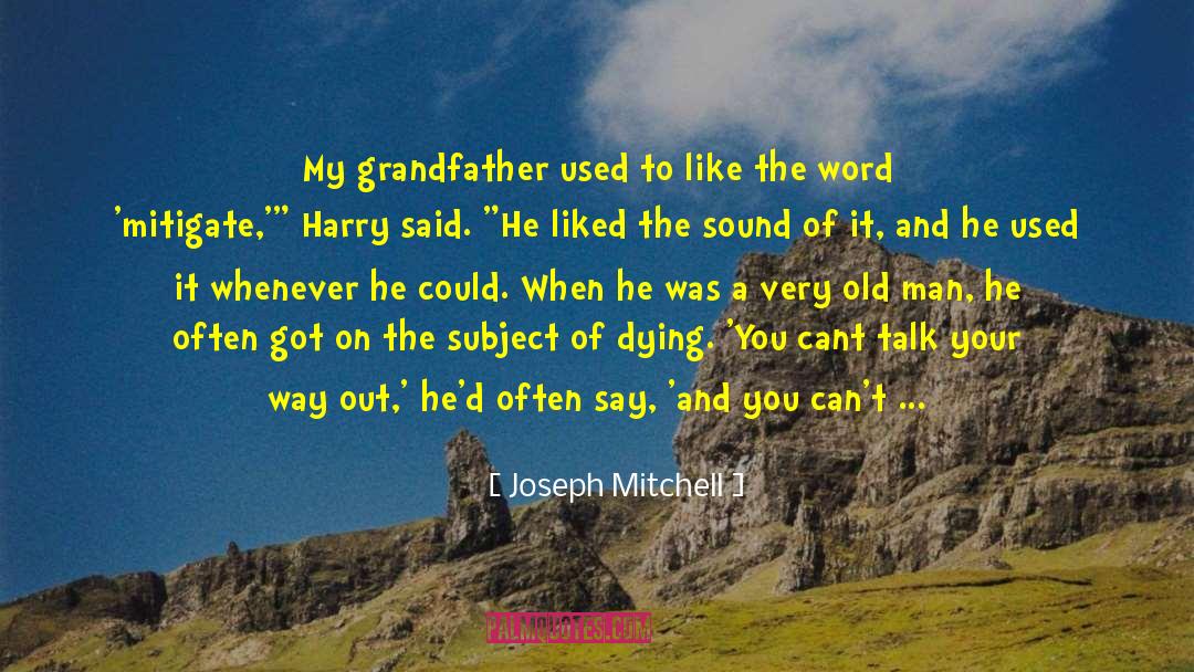The Old Man About Drawing quotes by Joseph Mitchell