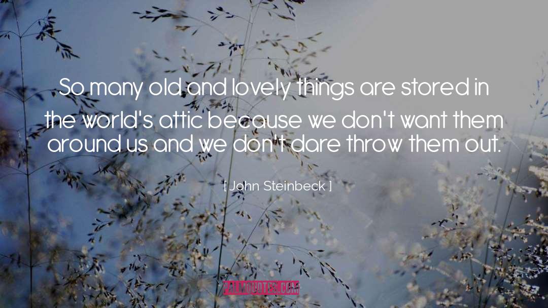 The Old Things quotes by John Steinbeck