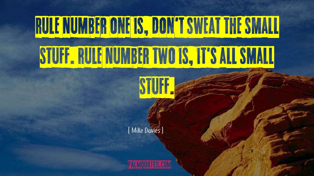 The One Rule quotes by Mike Davies