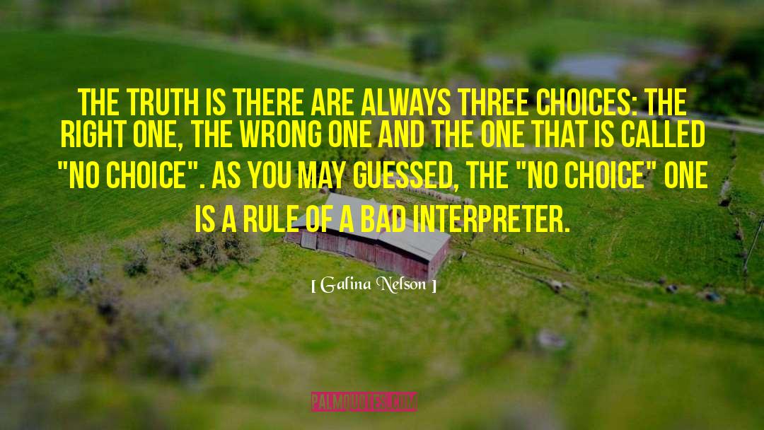The One Rule quotes by Galina Nelson