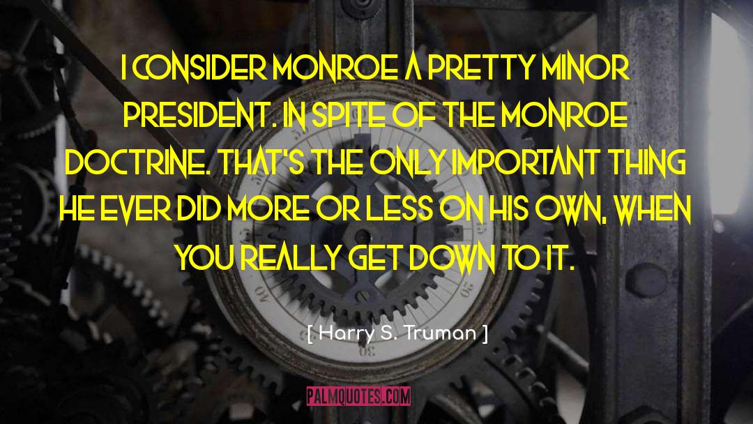 The Only Important Thing quotes by Harry S. Truman