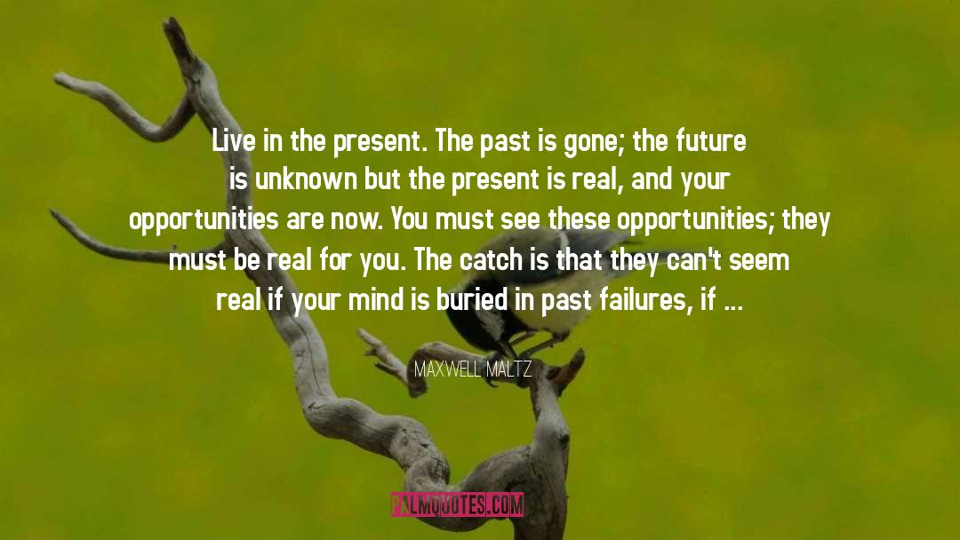 The Past Is Gone Forever quotes by Maxwell Maltz