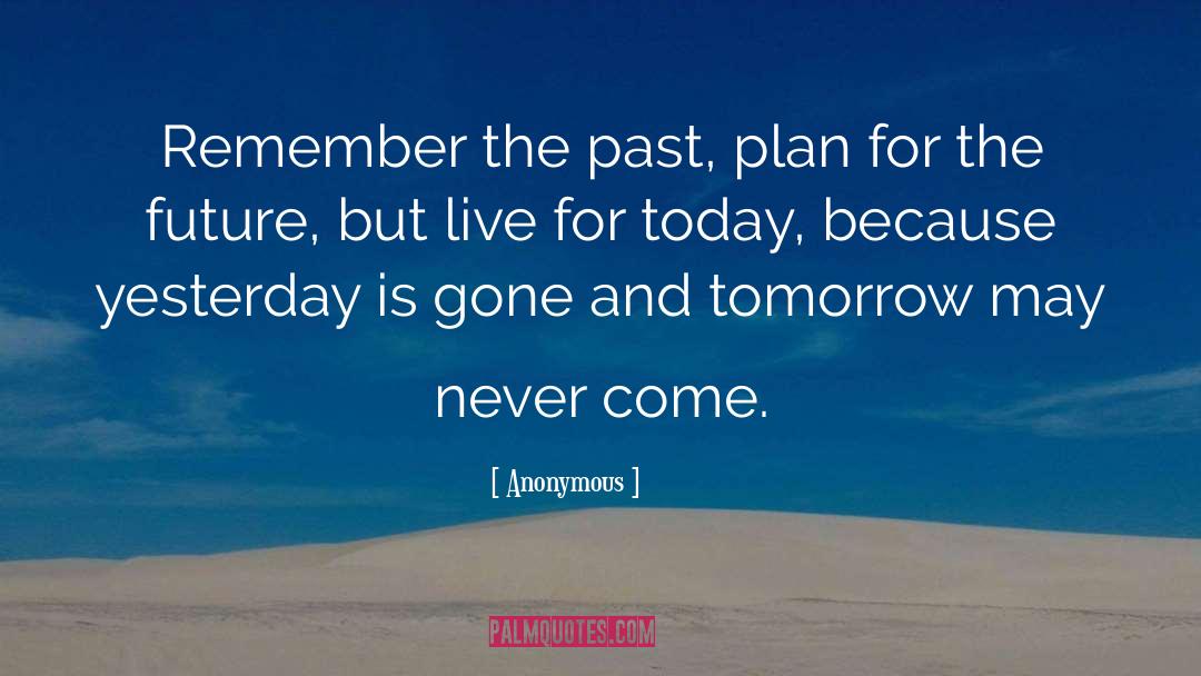 The Past Is Gone Forever quotes by Anonymous