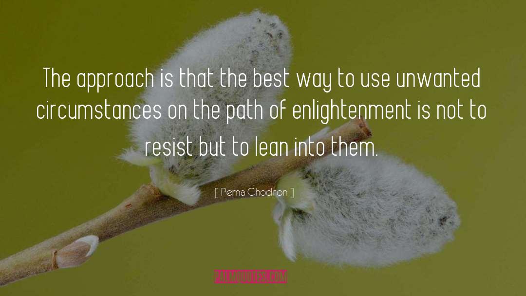 The Path Of Enlightenment quotes by Pema Chodron