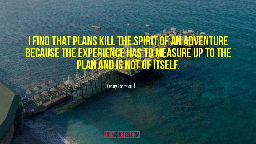 The Plan quotes by Lesley Thomson