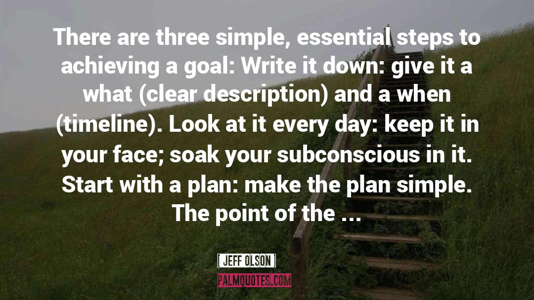 The Plan quotes by Jeff Olson