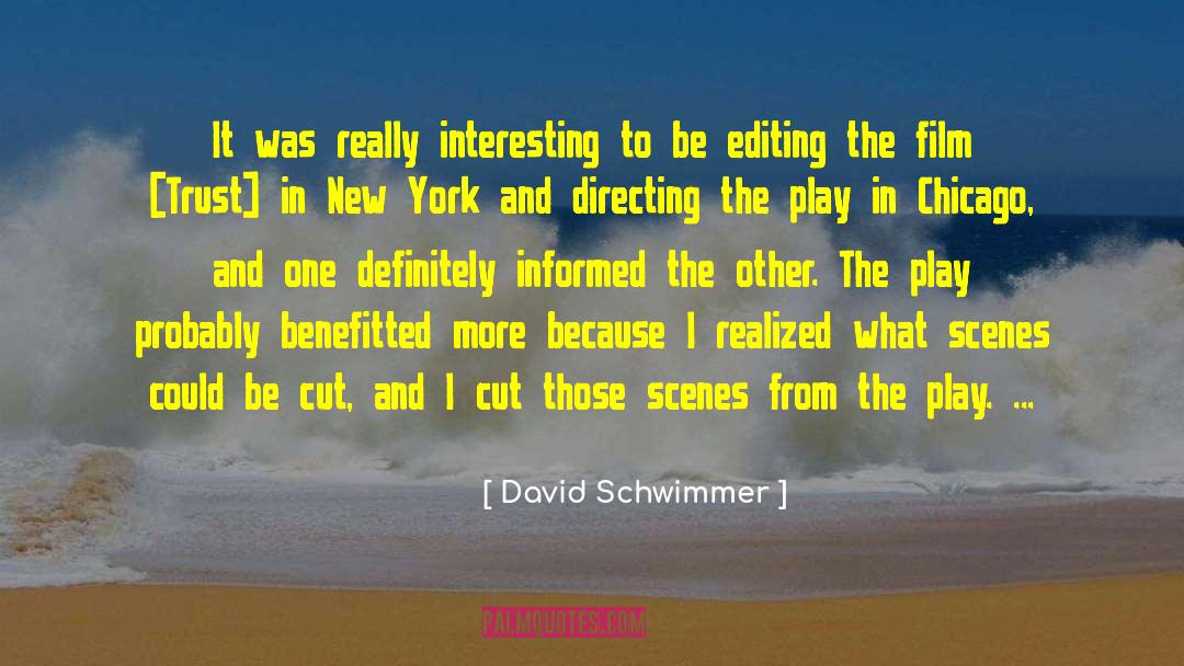 The Play quotes by David Schwimmer