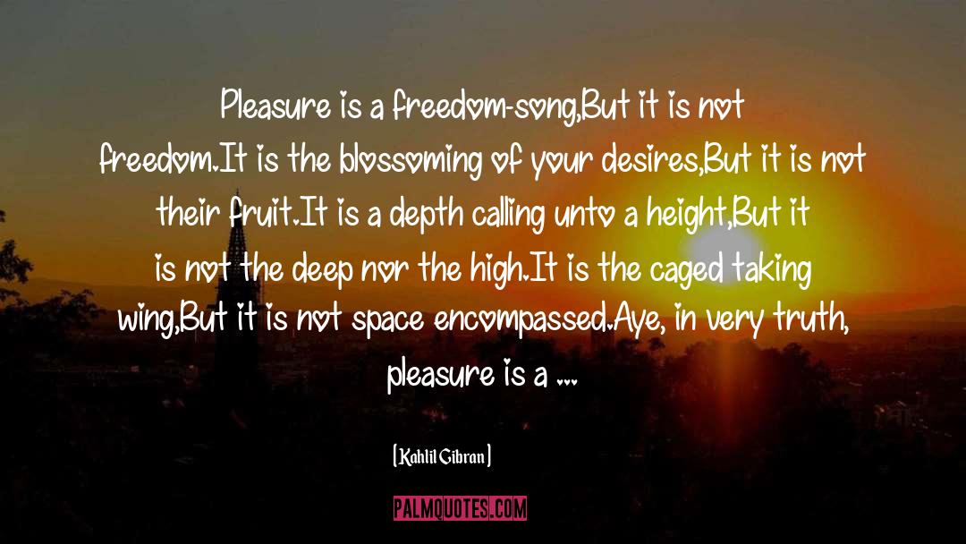 The Pleasure Of Your Kiss quotes by Kahlil Gibran