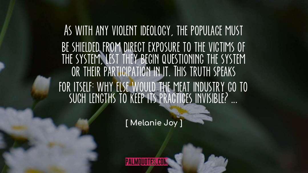 The Populace quotes by Melanie Joy