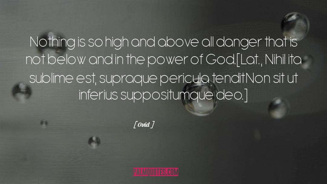 The Power Of God quotes by Ovid