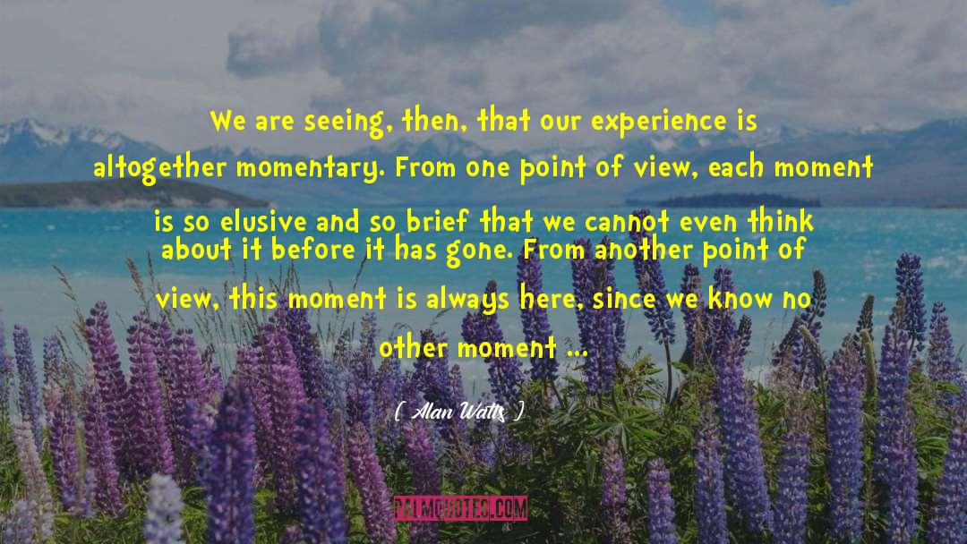 The Present Moment quotes by Alan Watts