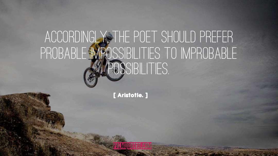 The Probable Future quotes by Aristotle.