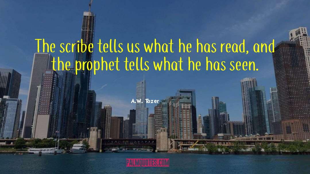 The Prophet quotes by A.W. Tozer