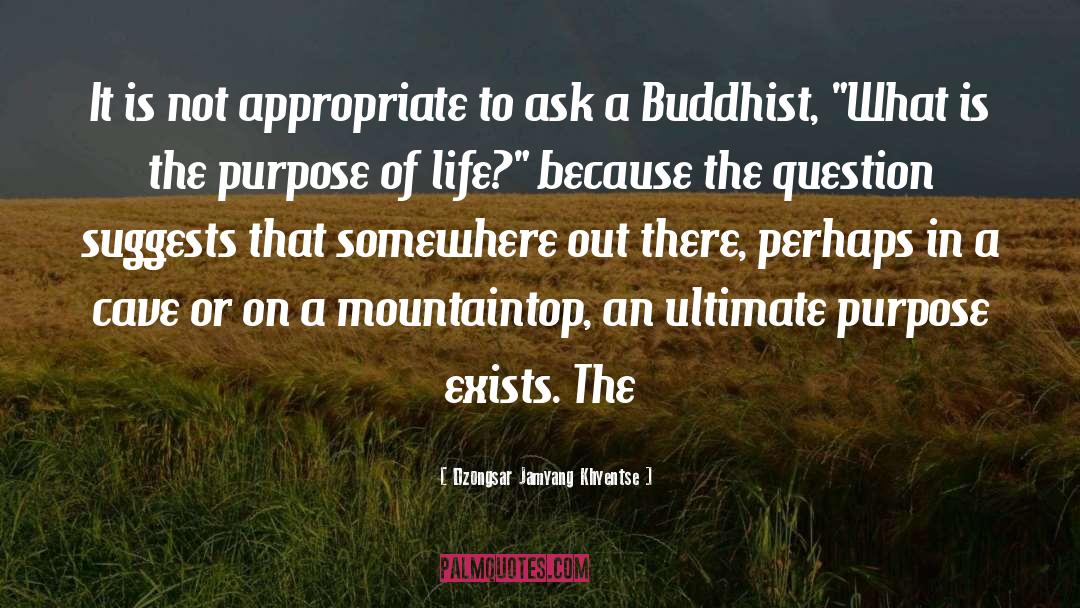 The Purpose Of Life quotes by Dzongsar Jamyang Khyentse