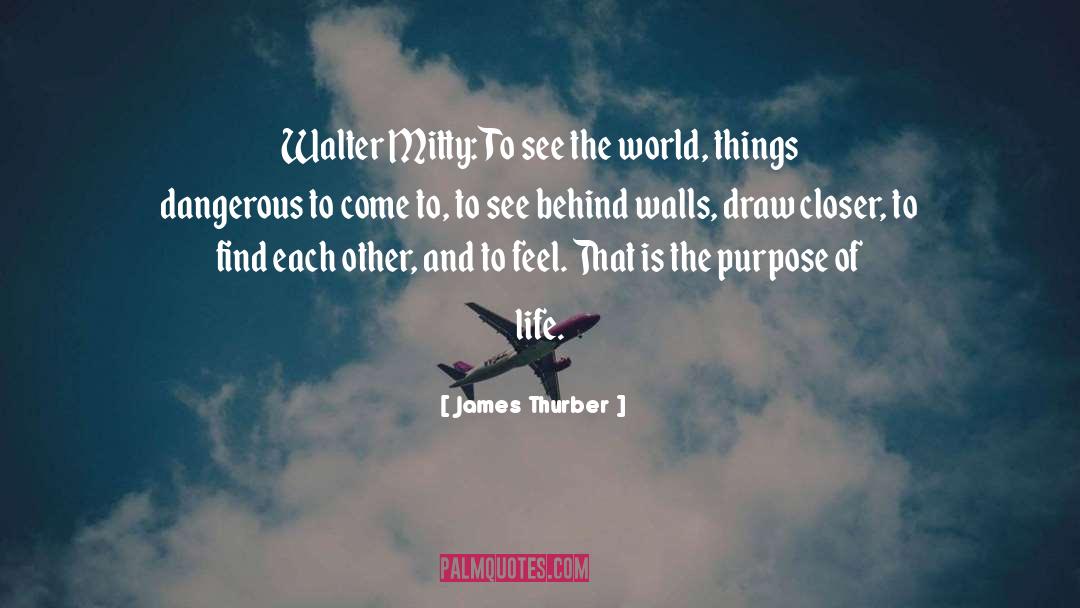 The Purpose Of Life quotes by James Thurber
