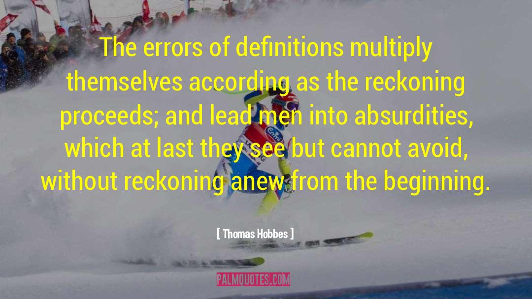 The Reckoning quotes by Thomas Hobbes