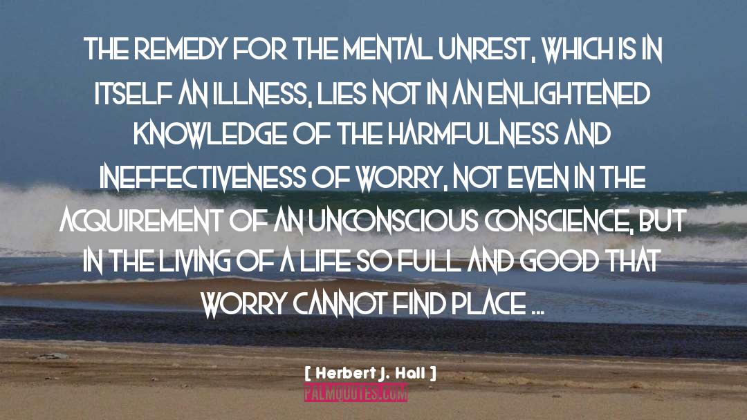 The Remedy quotes by Herbert J. Hall