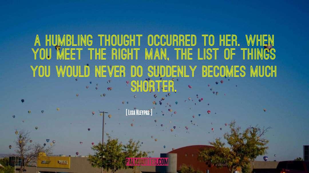 The Right Man quotes by Lisa Kleypas