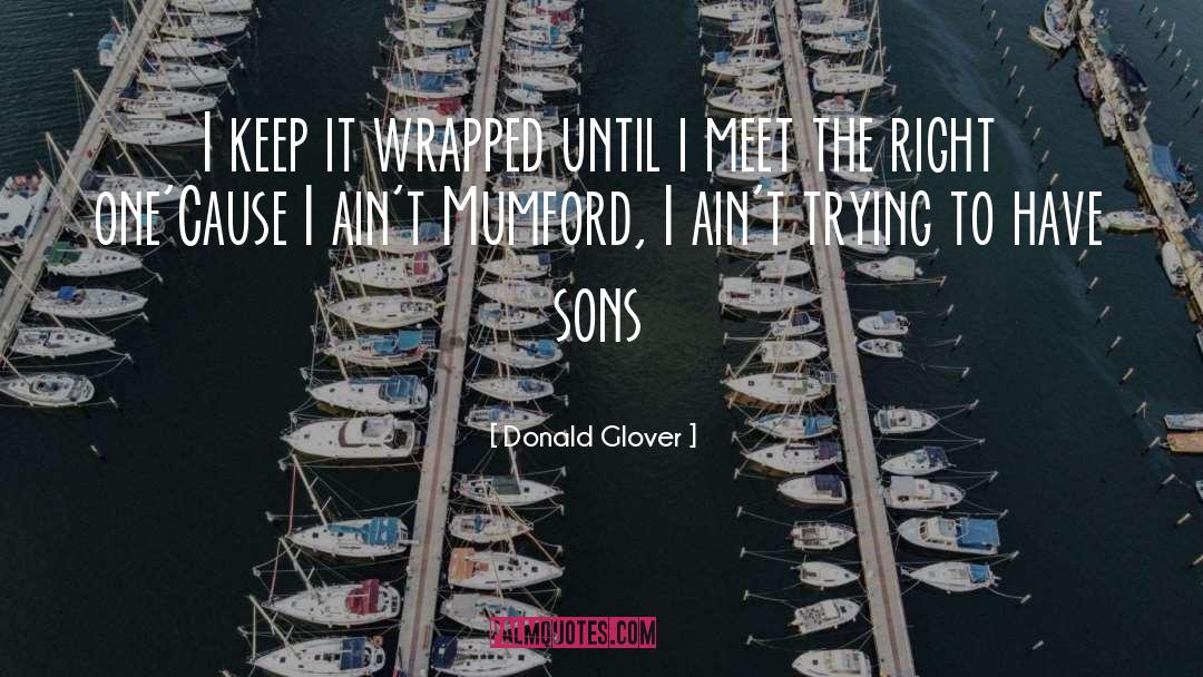 The Right One quotes by Donald Glover