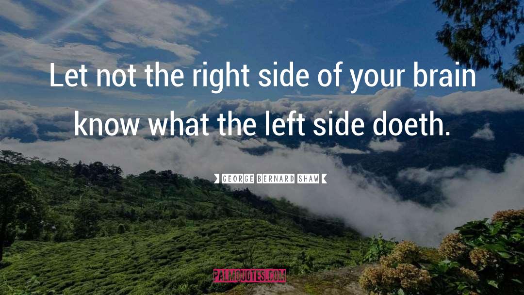 The Right Side quotes by George Bernard Shaw