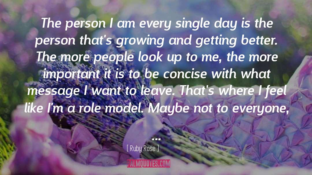 The Role Model Big Sister quotes by Ruby Rose