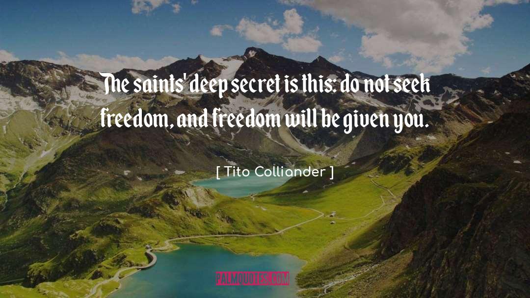 The Saints quotes by Tito Colliander