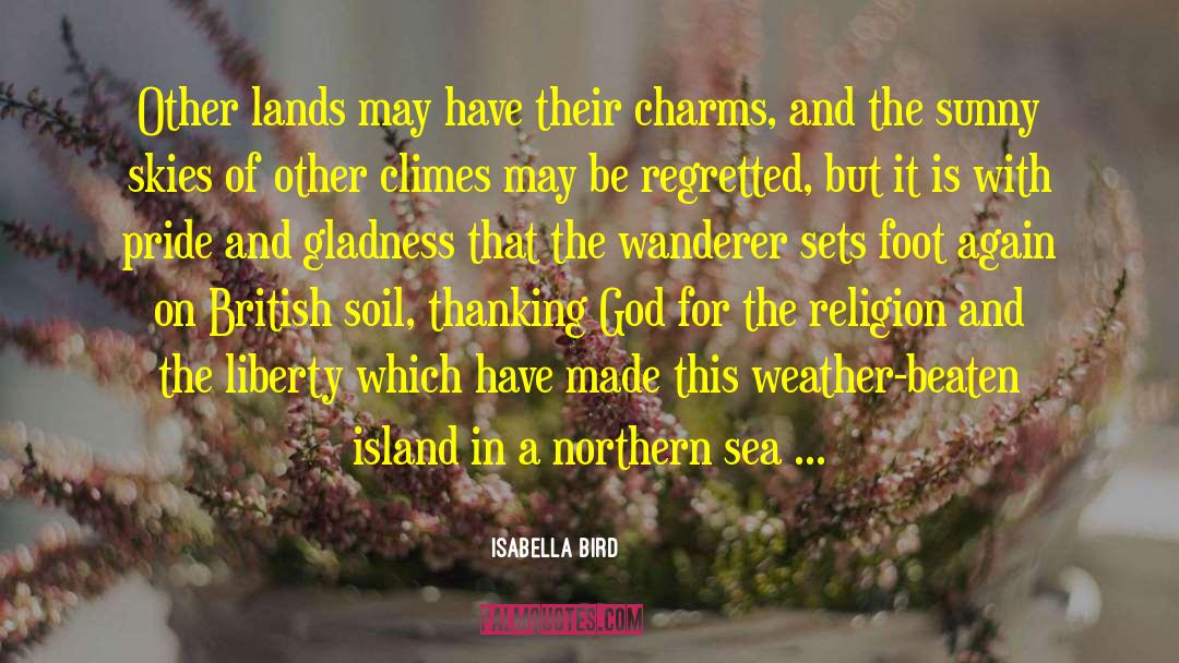 The Sea And God quotes by Isabella Bird