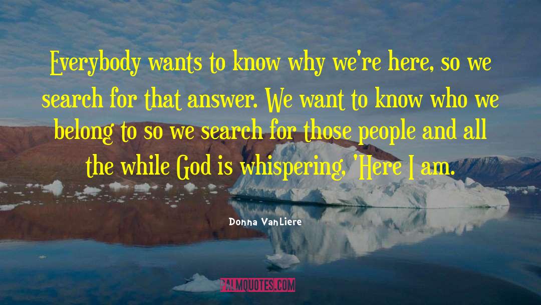 The Search For Truth quotes by Donna VanLiere